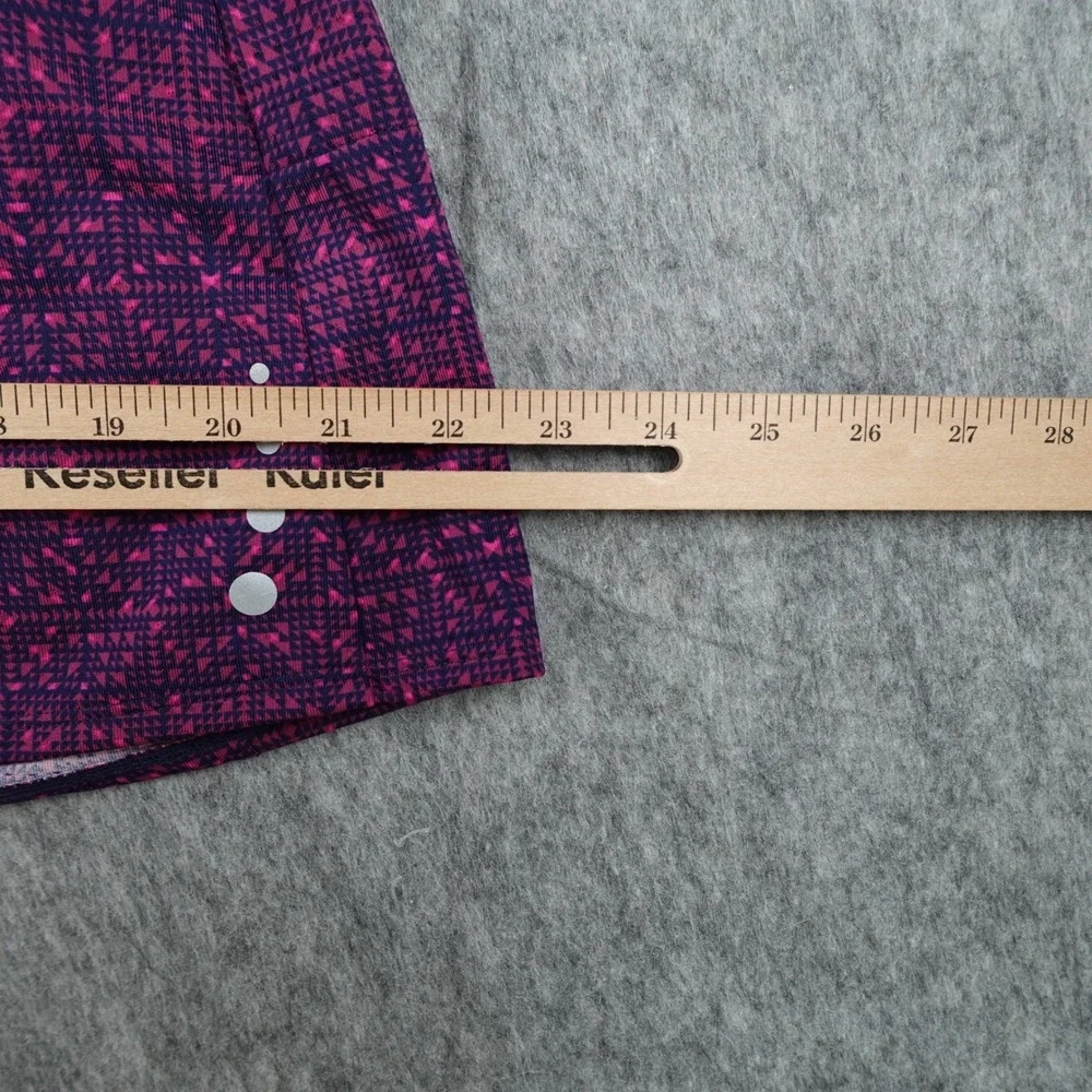 LL Bean Skort Women Medium Purple Geometric UPF 50‎ Performance Golf Tennis